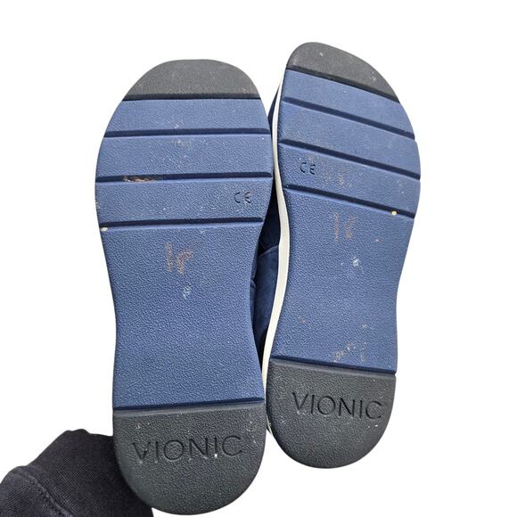 Vionic Shoes Cadee Mary Jane Navy Suede Comfort Slip On Size 6.5 Womens - Picture 2 of 9